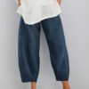 Women's Loose Cotton Cropped Pants